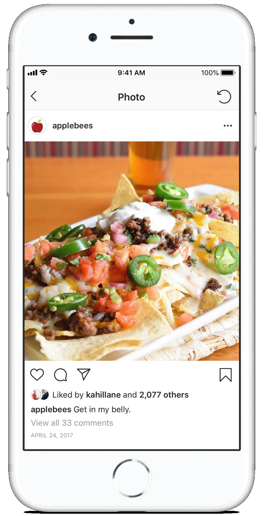 applebees instagram nachos