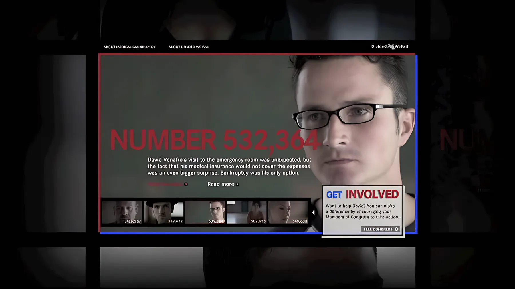 Screenshot of AARP Medical Bankruptcy Campaign